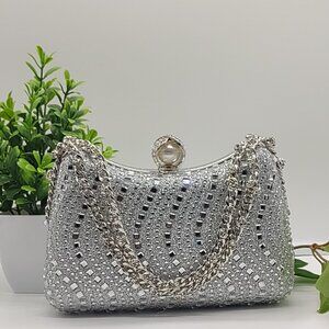 Luxurious Rhinestone Clutch Evening Bag